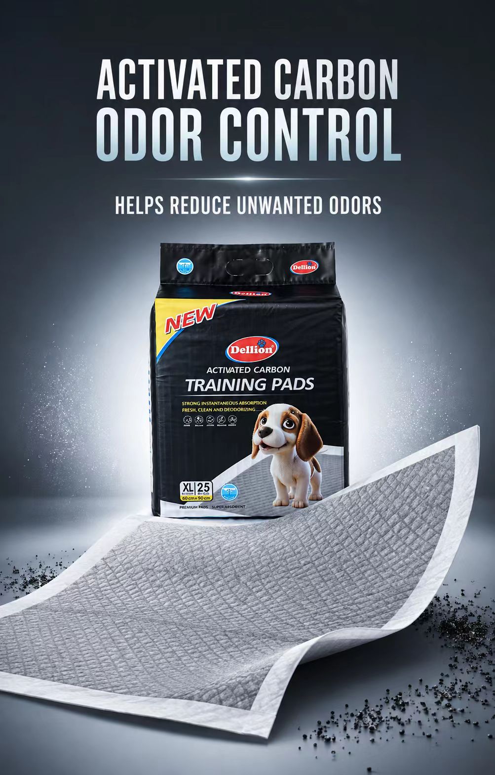 LUNOVA Activated Carbon Puppy Training Pads