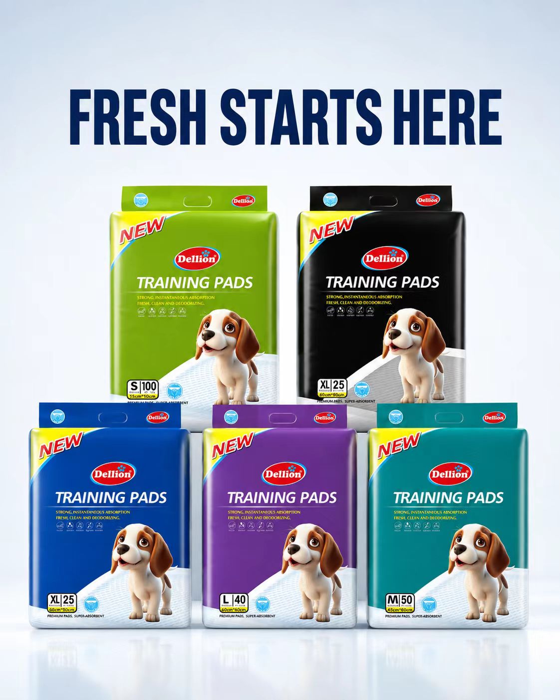 Find the right puppy pads for your home.